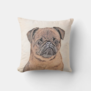 Brussels Griffon Smooth Painting Original Dog Art Kissen