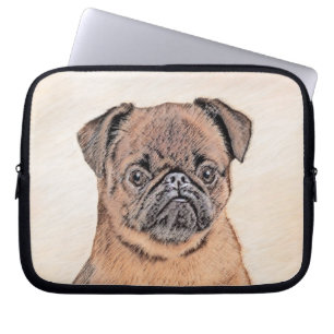 Brussels Griffon Smooth Painting Original Dog Art Laptopschutzhülle