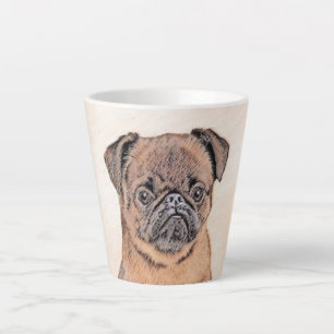 Brussels Griffon Smooth Painting Original Dog Art Milchtasse