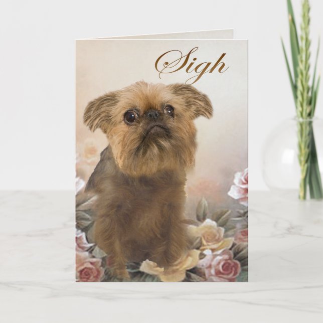 Brussels Griffon Vermisst You Cards Karte (Vorderseite)