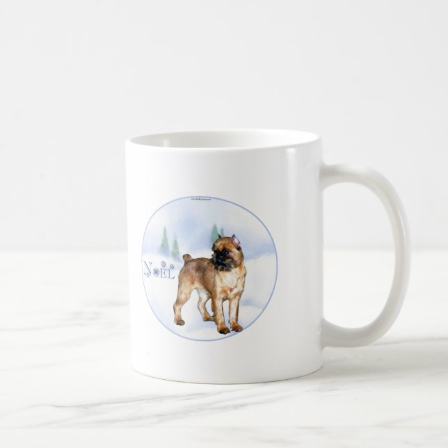 Brussels Griffon Weihnachten Tasse (Rechts)