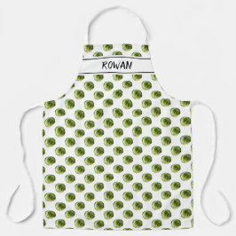 Brussels Sprout Pattern Christmas Personalized Schürze