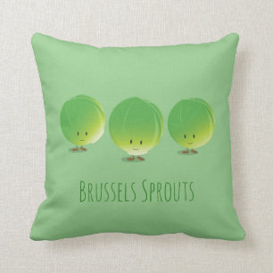 Brussels Sprouts Food Vegetable Kissen