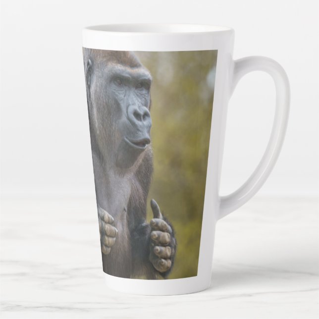 Brust Beating Gorilla Trinket Tray Milchtasse (Rechts)