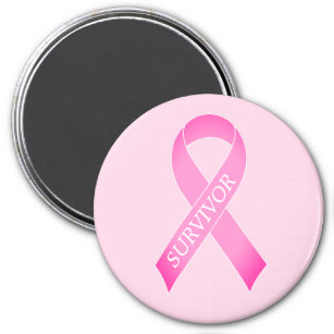 Brust-Bewusstsein für rosa Bänder Magnet