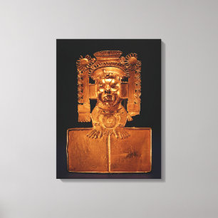 Brust des Gottes Xipe Totec Leinwanddruck