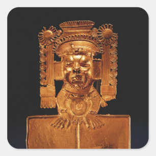 Brust des Gottes Xipe Totec Quadratischer Aufkleber