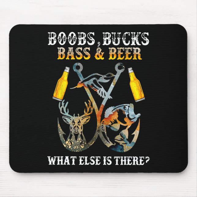 Brust Hirsche Byss Bier Was Gibt Es Sonst Noch Zum Mousepad (Vorne)