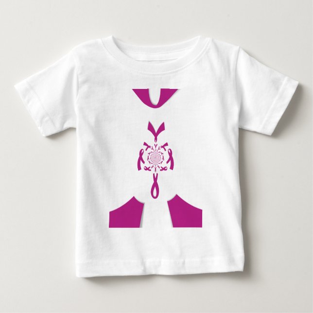 Brust-Krebs-Bewusstsein Art Print Baby T-shirt (Vorderseite)