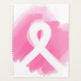 Brust-Krebs-Bewusstsein Ribbon Wasserfarbe Planer