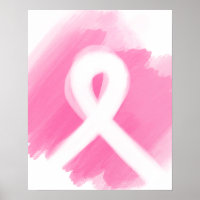 Brust-Krebs-Bewusstsein Ribbon Wasserfarbe