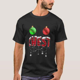 Brust Nudeln Funny Christmas Chestnut Paare T-Shirt