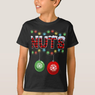 Brust Nüsse Weihnachtslicht Matching Couple Cheste T-Shirt