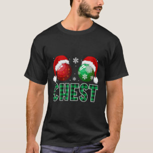 Brust Nüsse Weihnachtsspass Matching Couple Chestn T-Shirt