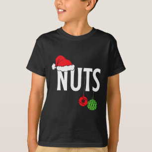Brust Nuts Funny Christmas Chestnut Couple Matchi T-Shirt