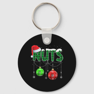 Brust Nuts Matching Kastanien Spaß Weihnachten Paa Schlüsselanhänger