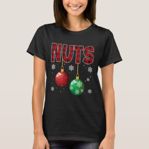 Brust Nuts Matching Kastanien Spaß Weihnachten Paa T-Shirt