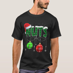 Brust Nuts Matching Kastanien Spaß Weihnachten Paa T-Shirt