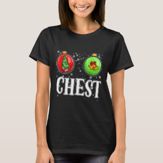 Brust Nuts Matching Kastanien Weihnachtskuppel Nu T-Shirt