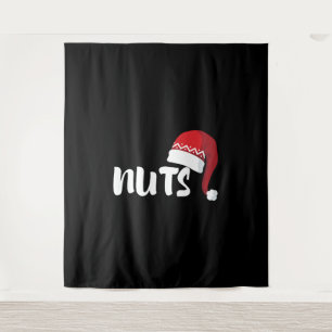 Brust Nuts Paare Weihnachten Coupé Wandteppich