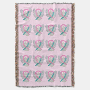 Brust- und Ovarialkarzinom Ribbon-Blankets Decke