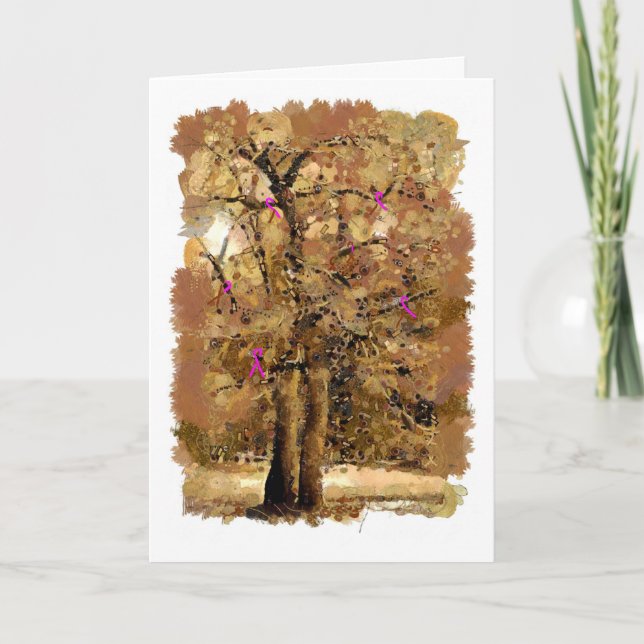 Brustbänder auf einem Baum Karte (Vorderseite)