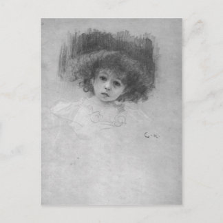 Brustbild eines Kindes von Gustav Klimt Postkarte