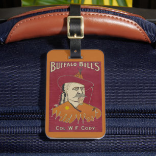 Brustbild von Buffalo Bill Gepäckanhänger