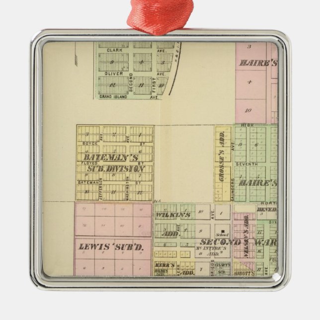 Brüste, Nebraska Ornament Aus Metall (Vorne)