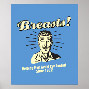 Brüste: Vermeiden von Augenkontakt Poster