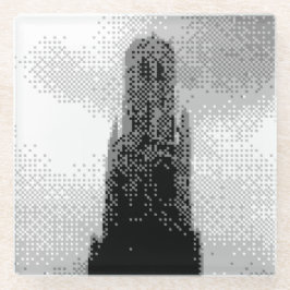 Brustkämpfer Glasuntersetzer