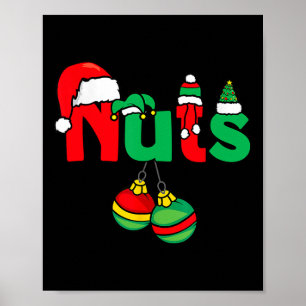 Brustkerne Matching Paare Kastanien Funny Christ Poster