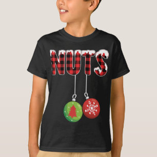 Brustkerne Matratzen Kastanien Rote Karierte Weihn T-Shirt