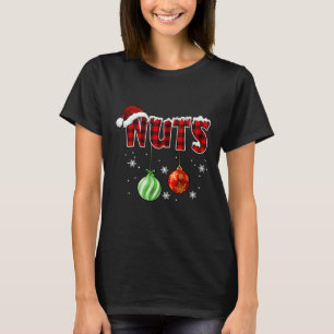 Brustkerne Weihnachten Mattieren Couple Kastanien T-Shirt