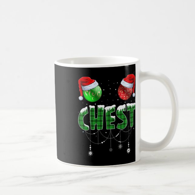 Brustkerne Weihnachten Mattierung Couple Chestnut  Kaffeetasse (Rechts)