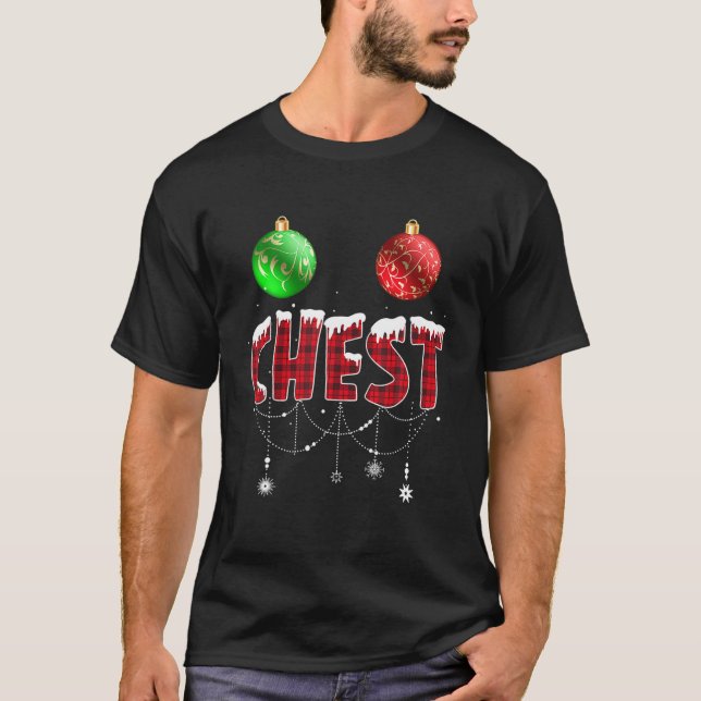Brustkerne Weihnachten T Matching Couple Chestnut T-Shirt (Vorderseite)