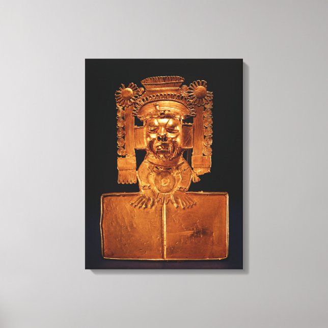 Brustkorb des Gottes Xipe Totec Leinwanddruck (Vorderseite)