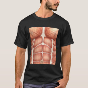 Brustkorb Oberschenkel Muskeln Anatomische Kostüme T-Shirt