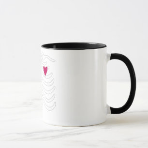 Brustkorb und Herz Tasse
