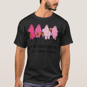 Brustkrebs am Mittwoch tragen wir rosa Halloween T-Shirt