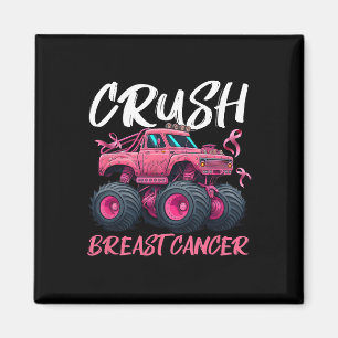 Brustkrebs-Aufklärungsmonster Truck Toddle Magnet