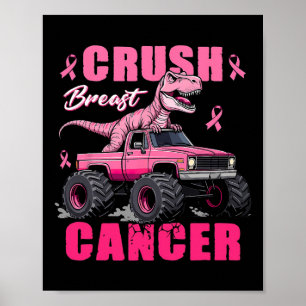 Brustkrebs-Aufklärungsmonster Truck Toddle Poster