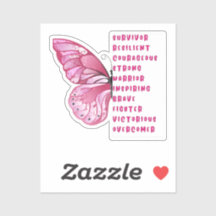 Brustkrebs-Aufkleber für PinkOctober