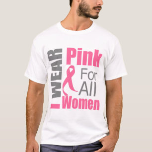 Brustkrebs-Band trage ich Rosa für alle Frauen T-Shirt