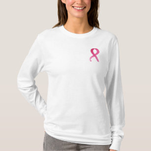 Brustkrebs-Band - Watercolor-Bild-T - Shirt