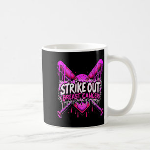 Brustkrebs Baseball Softball Drip Ho schlagen Kaffeetasse