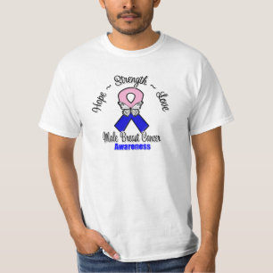 Brustkrebs beim Mann Hoffnung Stärke Liebe T-Shirt