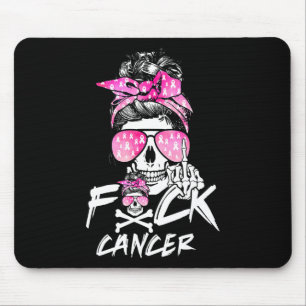 Brustkrebs bekämpfen Frauen Krieg rosa Band-Messy Mousepad