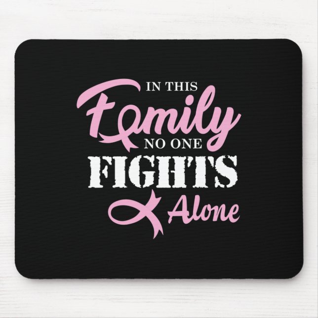 Brustkrebs bekämpfen Krebs Band 2 Mousepad (Vorne)