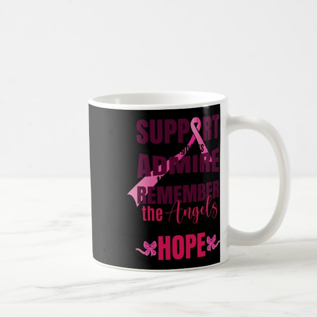 Brustkrebs bekämpft Brustkrebs-Bewusstsein Kaffeetasse (Rechts)